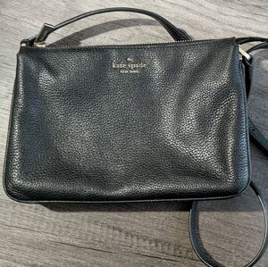 Kate Spade Black Pebbled Leather Shoulder Bag